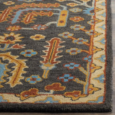 Heritage 3' x 5' Blue Hand-Tufted Wool Area Rug