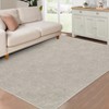 Contemporary Abstract Chenille Rug, Foldable, Non-Slip, Kid & Pet Friendly, Washable and Durable for Busy Areas - 2 of 4