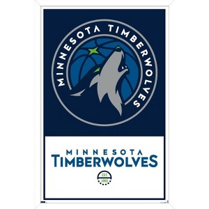 Trends International NBA Minnesota Timberwolves - Logo 21 Framed Wall Poster Prints - 1 of 4