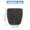 Unique Bargains Cluth Or Brake Pedal Pad for Toyota Tacoma 2001-2017 31321-52010 Black 1 Pair - 3 of 4