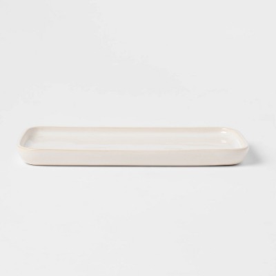 Ceramic Vanity Tray White - Threshold&#8482;