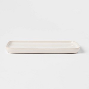 Ceramic Vanity Tray White - Threshold™ - 1 of 4