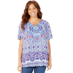Catherines Women's Plus Size Ethereal Tee - 1 of 4