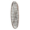 GlasFlength Wall Art Metal Wall Art with Grid Pattern Decorative Wall Sculpture Wall Art Decoration for Living Room, Silver, 12.4"*3.1"*37.4" - 4 of 4