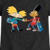 Girls' - Hey Arnold! - Arnold and Gerald Skateboard Fitted Short Sleeve Graphic T-Shirt - 2 of 4