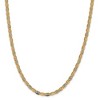 Black Bow Jewelry 4.75mm 14k Gold Tri-Color Solid Fancy Pave Anchor Chain Necklace - 2 of 4