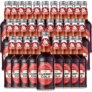 Fentimans Botanically Brewed Cherry Cola Sparkling Soda, 30 Pack, 9.3 fl oz Bottles – Premium Craft Soda/Mixer for Cocktails & Refreshing Drinks - 1 of 4