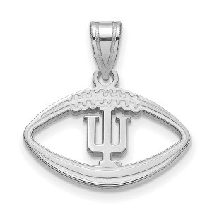 Black Bow Jewelry Sterling Silver Indiana Hoosiers NCAA Pendant - 1 of 4