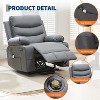 Power Lift Recliner Chair,Oversized Electric Glider Single Sofa for Elderly with Heat and Massage, Home Theater Seat with 2 Cup Holders - 4 of 4