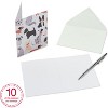 Carlton Cards 10ct Blank with Envelopes Dogs: Greeting Cards for All Occasions, Multicolored, Vertical Fold - 3 of 4