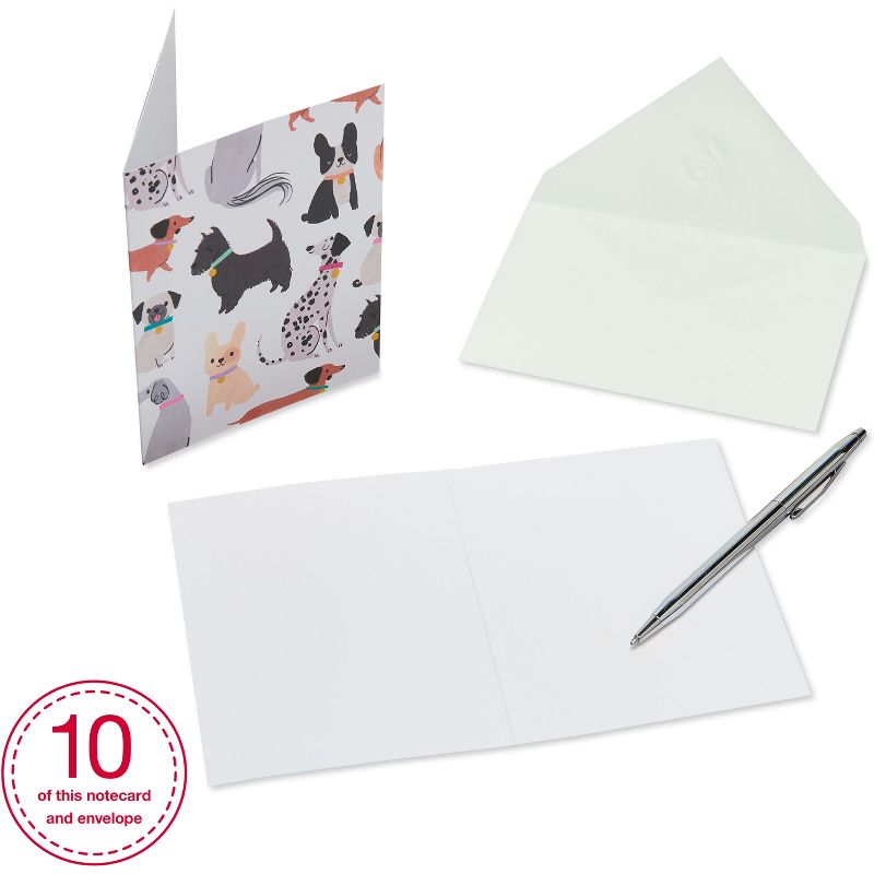 10ct Blank Carlton Cards with Envelopes Dogs, 4 of 7