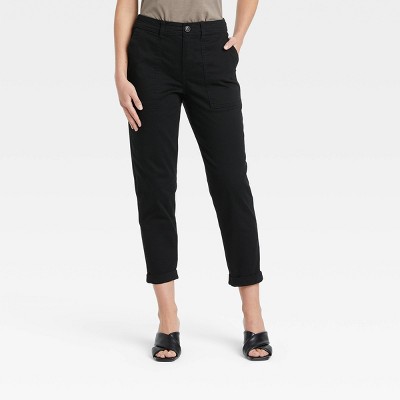 womens black capri pants