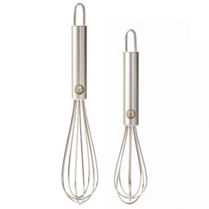 Gibson 2 Piece Stainless Steel Tiny Whisk Set in Silver - 1 of 4