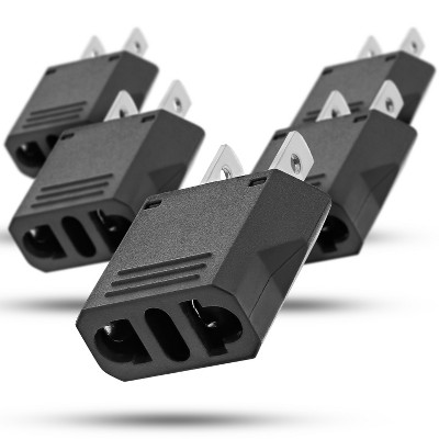 Fosmon European Travel Plug Adapter, EU to US USA & Canada Travel Adapter Plug, Type C USB C Charger, 2 Prong Universal Power Converter