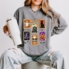 Simply Sage Market Coquette Halloween Stamps Lightweight Garment Dyed Sweatshirt - 2 of 3