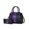 MKF Collection Versatile Bently Croc-Embossed Tote & Wallet Women Handbag Set by Mia K - 2 of 4