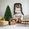 Tangkula 5'Pre-Lit Fiber Optic Artificial PVC Christmas Tree w/ Metal Stand (Indoor/Outdoor) - 3 of 4