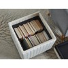 NicBex Storage Bench Square CubeStorage Ottoman Bench with Coffee Tray for Living Room, Bedroom, Beige - 4 of 4