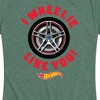 Women's - Hot Wheels - Valentine's I Wheelie Like You Short Sleeve Graphic T-Shirt - 2 of 4