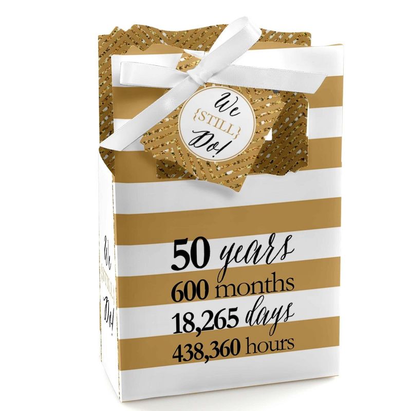 Big Dot of Happiness We Still Do - 50th Wedding Anniversary Party Favor Boxes - Set of 12, 1 of 7