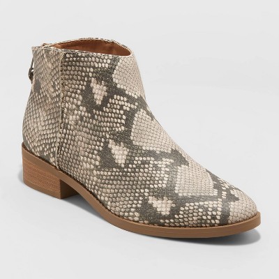 snake print booties target