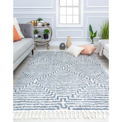 Rugs America Bennett BT20B Modern Stripe/Diamond Area Rug
