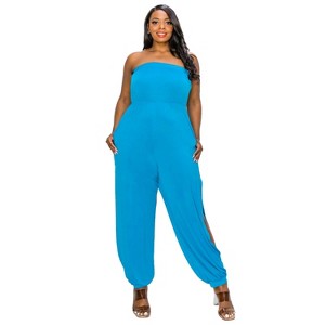 L I V D Women's Boucie Sleeveless Jumpsuit w/ Leg Slit - 1 of 3