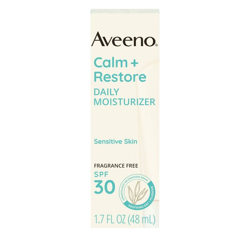 Aveeno Calm + Restore Daily Moisturizer Mineral Sunscreen - SPF 30 - 1.7oz, 1 of 11
