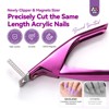Saviland Nail Clippers with Magnets: Rose Nail Clipper for Nails Cutter with Sizer Magnets 15PCS  (Rose) (Rose) - 2 of 4