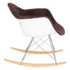 LeisureMod Wilson Modern Rocking Chair - Plush Upholstery, Smooth Rocking Motion, Perfect for Nurseries or Living Rooms - 3 of 4