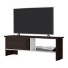 Syemin TV Stands and Consoles Rustic Rock Point Entertainment Center Walnut Ideal for Country Rooms with Useful Storage, Multicolor, 53.5"*17.3"*4" - 4 of 4