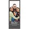 PosterPalooza | 8x20 Thin Bamboo Picture Frame, UV Acrylic, 2 Finishes - Gold and Brown - 2 of 4