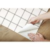 RoomMates Sunday Best Magnolia Home Wallpaper White: Removable Geometric Gingham Check for Kids & Modern Decor - 3 of 4