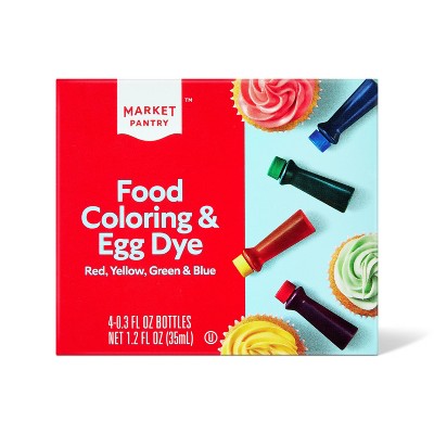 Food Coloring & Egg Dye 4pk 1.2 fl oz - Market Pantry™