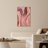 Doll Memories - Pink Geode Canvas Mineral Agate Geode Wall Art by Art Remedy Framed - 2 of 4