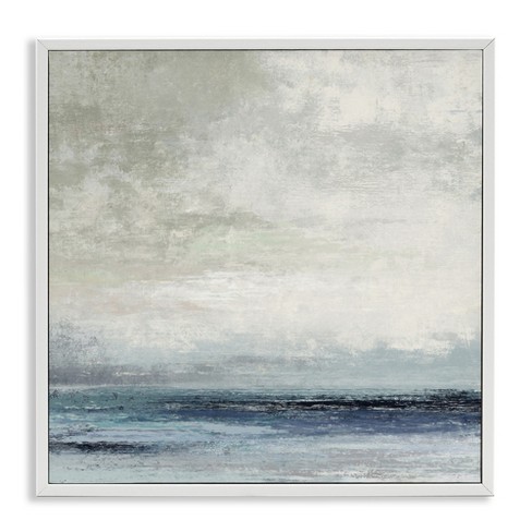 Stupell Industries Rainy Sea Shoreline Abstract, 17" x 17" - image 1 of 4