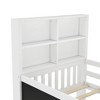 KTMBDW Storage Bed with Bookcase Headboard, Wood Platform Bed Frame with Chalkboard and Drawers for Kids Teens Adults, No Box Spring Needed - 4 of 4