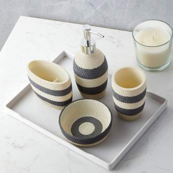 Sweet Home Collection - Urbana Bath Accessory Collection, 4 Piece Set