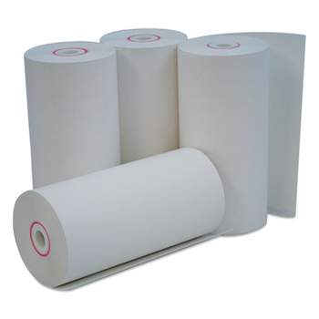 UNIVERSAL Single-Ply Thermal Paper Rolls 4 3/8" x 127 ft White 50/Carton 35765