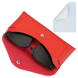 Unique Bargains PU Leather Waterproof Anti-Scratch Eyeglass Case 6.7" x 2.6" - 1 of 4