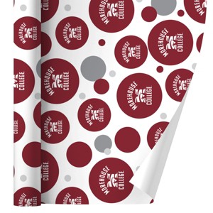 Morehouse College Maroon Tigers Logo Gift Wrap Wrapping Paper Roll 30x72 - 1 of 4