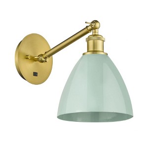 Plymouth Dome - 1 Light Wall Sconce In Industrial Style-13.25 Inches Tall and 7.5 Inches Wide - 1 of 1