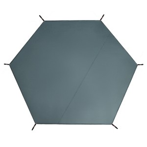 Unique Bargains Waterproof Tent Tarp Gray 1 Pc - 1 of 4