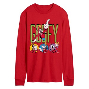 Men's - Disney - Goofy Long Sleeve Graphic T-Shirt - 1 of 2