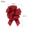 Unique Bargains Personalized Sparkly Gift Wrapping Large Pull Bows for Wedding Baskets 5 Pcs - 2 of 4
