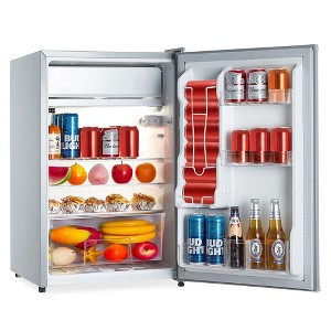 4.3 Cu.Ft Mini Fridge with Freezer, Single Door Mini Fridge, 7 Settings Temperature Adjustable - 1 of 4