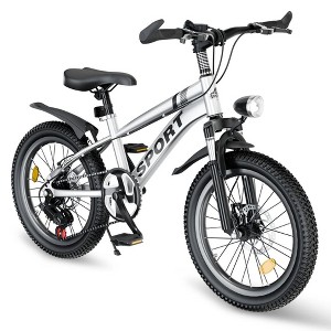 HTUTWOO 24 Inch Kids Mountain Bike for Boys & Girls Ages 7-12 – 7-Speed Gears, Dual Disc Brakes, Shock Absorber Front Fork - 1 of 4