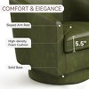 Dyonery Swivel Barrel Accent Chair, Modern Faux Leather Upholstered Armchair, 360¡ã Comfy Reading Chair for Living Room & Bedroom, Fully Assembled - 4 of 4