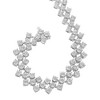 Haus of Brilliance Silver 1.0 cttw Miracle-Set Round Diamond "Zig Zag" Link Bracelet - 2 of 4