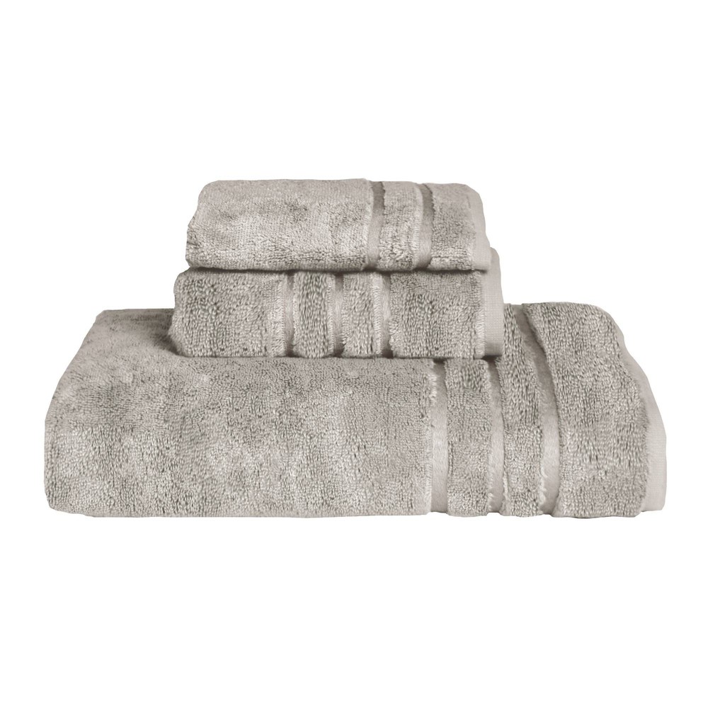 3pc Rayon from Bamboo Towel Set Gray - Cariloha
